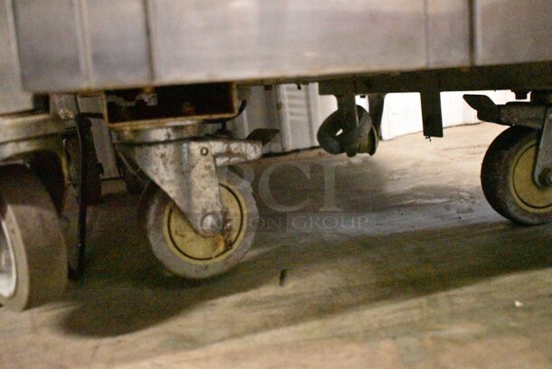 Eurotech OP138CS Stainless Steel Commercial Floor Style Air Cooled 2 Flavor w/ Twist Soft Serve Ice Cream Machine on Commercial Casters. 220 Volts, 1 Phase. - Image 8 of 9