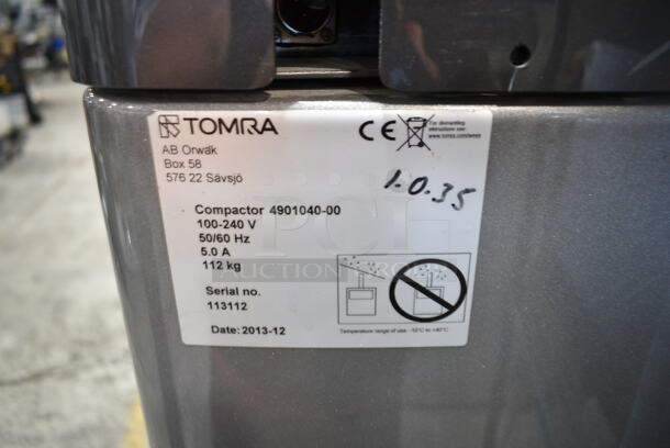 Tom Tomra 4901040-00 Gray Metal Trash Compactor. 100-240 Volts, 1 Phase.  - Image 4 of 4