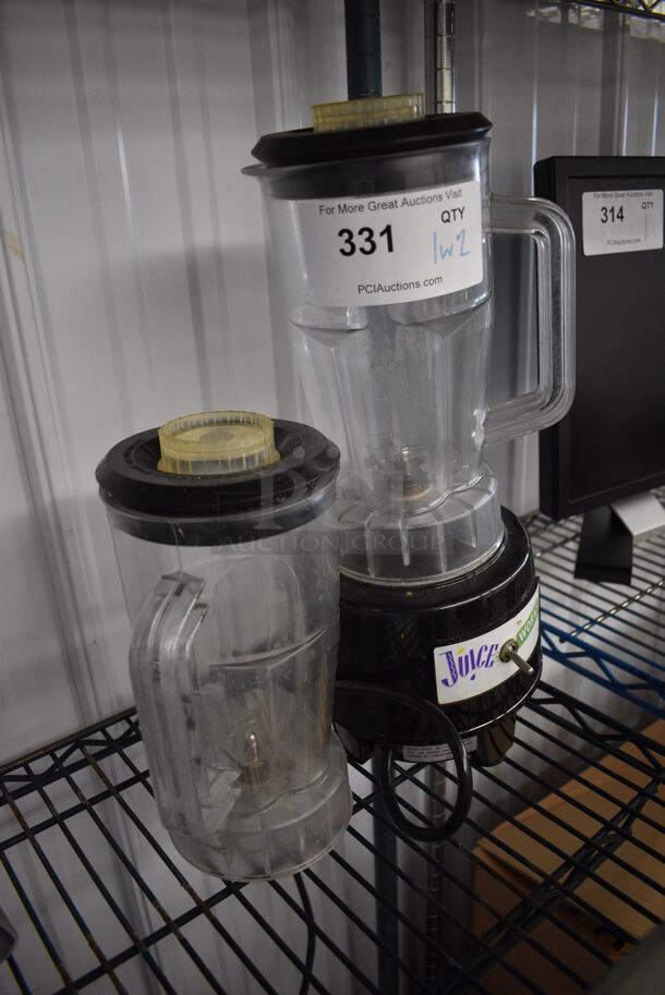 Metal Commercial Countertop Blender w/ 2 Pitchers. 7x7x16. Tested and Working! - Image 2 of 4