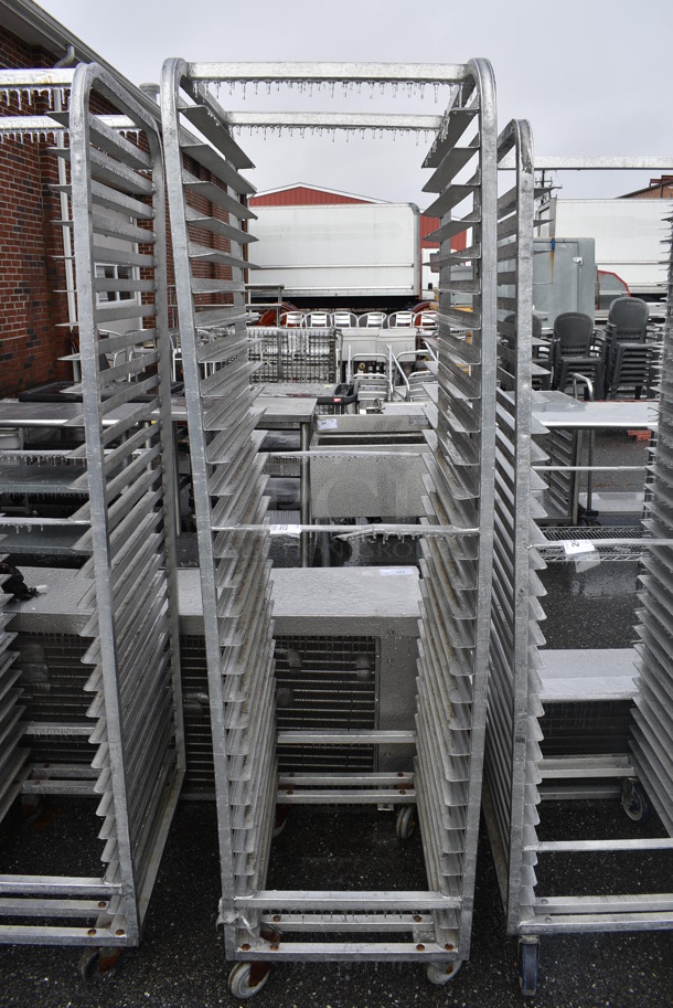 Metal Commercial Pan Transport Rack on Commercial Casters. 20.5x26x74 - Image 1 of 4