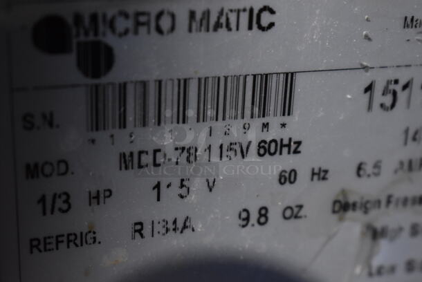 2015 Micro Matic MDD-78 Stainless Steel Commercial Direct Draw Kegerator w/ 2 Beer Towers and 4 Couplers. 115 Volts, 1 Phase. 80x28x51. Tested and Working! - Image 10 of 10