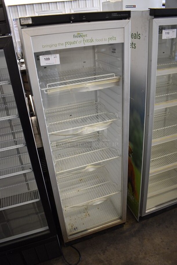 Vestfrost Model SCR 1300 Metal Commercial Single Door Reach In Cooler Merchandiser w/ Poly Coated Racks. 115 Volts, 1 Phase. 23.5x23.5x73. Tested and Working! - Image 3 of 6
