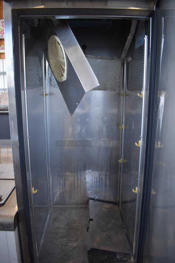 Turbo Air TSR-23SD Stainless Steel Commercial Single Door Reach In Cooler on Commercial Casters. 115 Volts, 1 Phase. 26x30x83. Tested and Powers On But Does Not Get Cold - Image 5 of 6