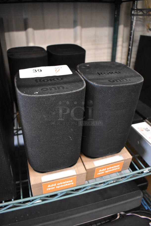 4 Onn Roku Speakers. 5x11x9.5. 4 Times Your Bid! - Image 2 of 4