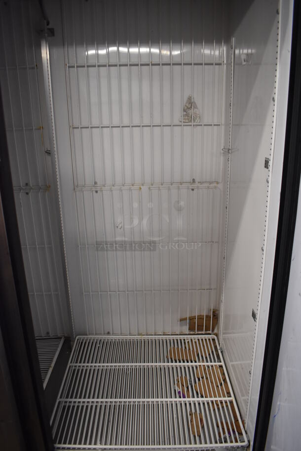 2013 True T-49F ENERGY STAR Stainless Steel Commercial 2 Door Reach In Freezer w/ Poly Coated Racks on Commercial Casters. 115 Volts, 1 Phase. 54x30x83. Tested and Working! - Image 5 of 6