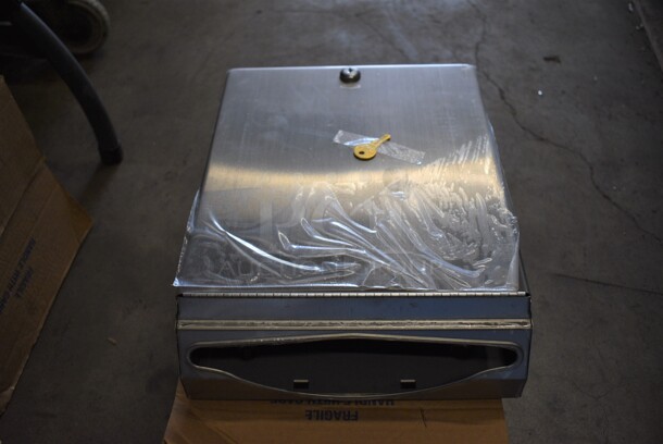 4 BRAND NEW IN BOX! Bobrick Stainless Steel Hand Towel Dispensers. 11x14x4. 4 Times Your Bid!