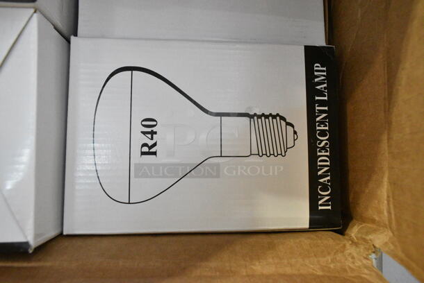 BRAND NEW SCRATCH AND DENT! Box of Approximately 14 R40 Incandescent Lamp Bulbs - Image 4 of 4