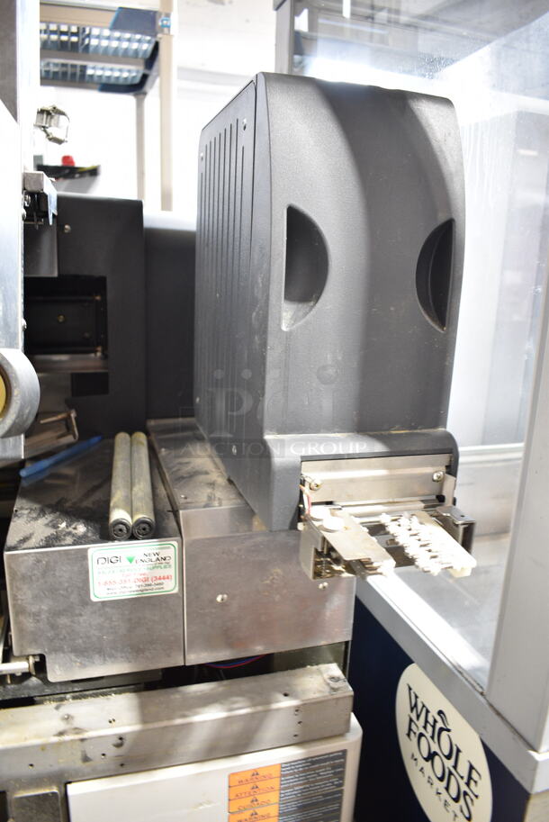Digi AW-4600 Stainless Steel Commercial Floor Style Fully Integrated weigh-wrap-label System. 208/240 Volts, 1 Phase.  - Image 5 of 10