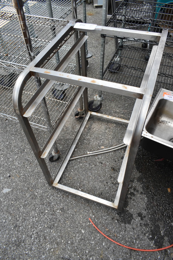 Metal Commercial Pan Transport Rack on Commercial Casters.  - Image 1 of 2