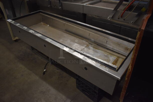 Stainless Steel Commercial Cold Pan Drop In. 115 Volts, 1 Phase. 74x27x22. Tested and Powers On But Temps at 43 Degrees - Image 3 of 6