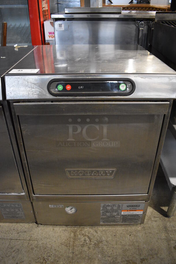 Hobart Model LXIH Stainless Steel Commercial Undercounter Dishwasher. 120/240 Volts, 1 Phase. 24x25x34