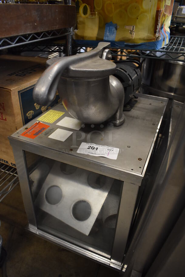 Metal Commercial Countertop Electric Powered Ice Shaver for Sno Cones. 115 Volts, 1 Phase. 15x25x29. Tested and Working! - Image 2 of 7