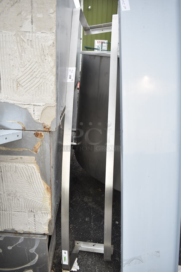2 BRAND NEW SCRATCH AND DENT! Items; Regency 600PS1572 15" x 72" Stainless Steel Wall Mounted Pot Rack with Shelf and 18 Galvanized Hooks and Regency 600SW72 72" Stainless Steel Wall Mounted Double Line Pot Rack with 18 Galvanized Double Prong Hooks. 2 Times Your Bid! - Image 6 of 7