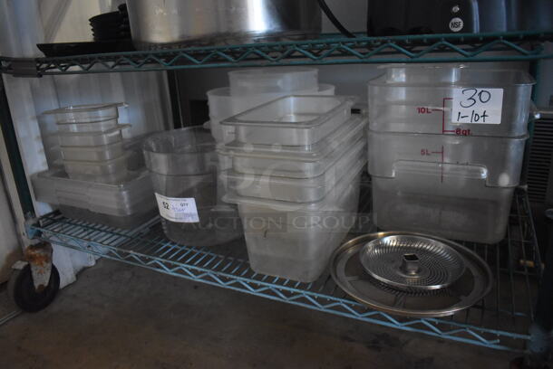 Tier Lot of Various Items Including Poly Bins! - Image 1 of 4