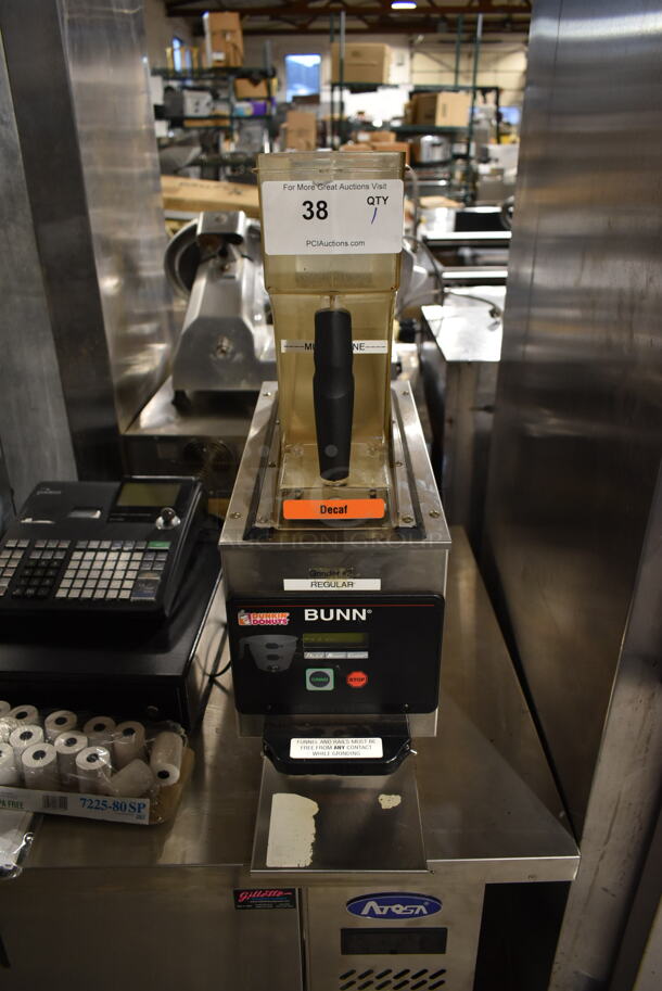 2013 Bunn G9WD-RH Stainless Steel Commercial Countertop Single Hopper Coffee Bean Grinder. 120 Volts, 1 Phase. Tested and Working! - Image 1 of 8