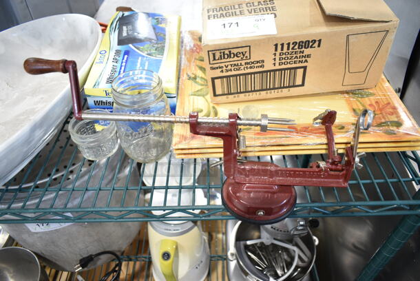 ALL ONE MONEY! Lot of Various Items Including Libbey Glasses, Ceramic Dish, Mason Jar.  - Image 3 of 7