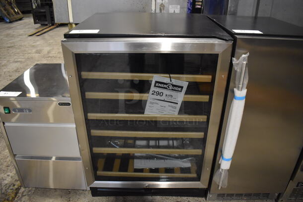 BRAND NEW SCRATCH AND DENT! Avanti WCR506SS Metal Wine Chiller Merchandiser. 115 Volts, 1 Phase. 23x23.5x34. Tested and Working!