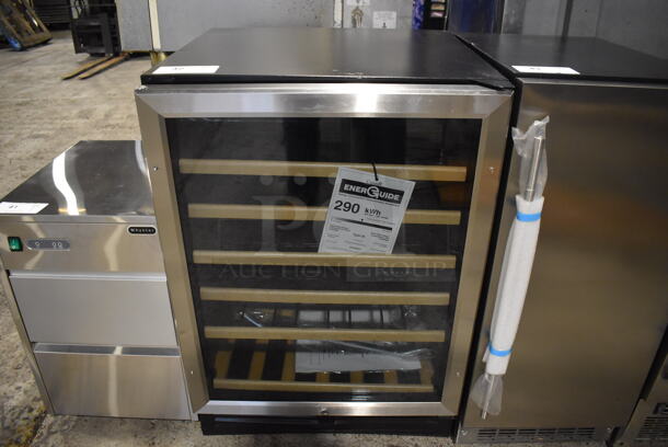 BRAND NEW SCRATCH AND DENT! Avanti WCR506SS Metal Wine Chiller Merchandiser. 115 Volts, 1 Phase. 23x23.5x34. Tested and Working! - Image 1 of 8