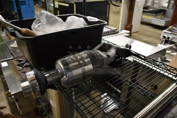 BRAND NEW SCRATCH AND DENT! Robot Coupe MP 450 Combi 649MP450COMB Stainless Steel Commercial Combi Turbo 18" Variable Speed Immersion Blender with 10" Whisk. 120 Volts, 1 Phase. Tested and Working! - Image 6 of 9