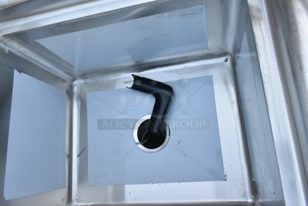 BRAND NEW SCRATCH AND DENT! Regency 600S3162018L Stainless Steel 3 Bay Sink w/ Left Side Drain Board. Bays 16x20x12. Drain Board 16.5x21.5. No Legs.  - Image 3 of 7