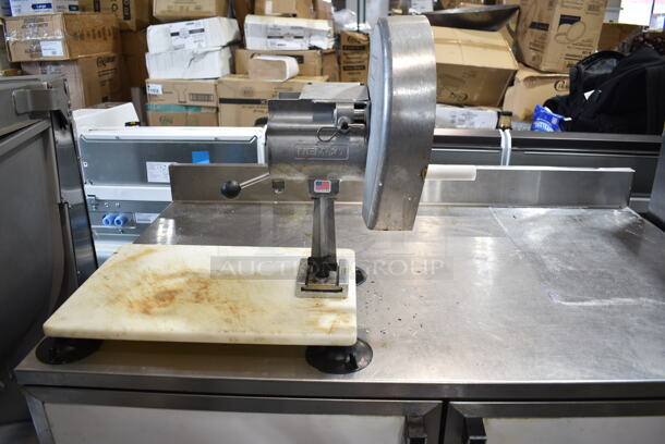 Duke RUF-48 Stainless Steel Commercial 2 Door Work Top Cooler w/ Nemco Vegetable Slicer on Mount. 120 Volts, 1 Phase. Tested and Working! - Image 2 of 9