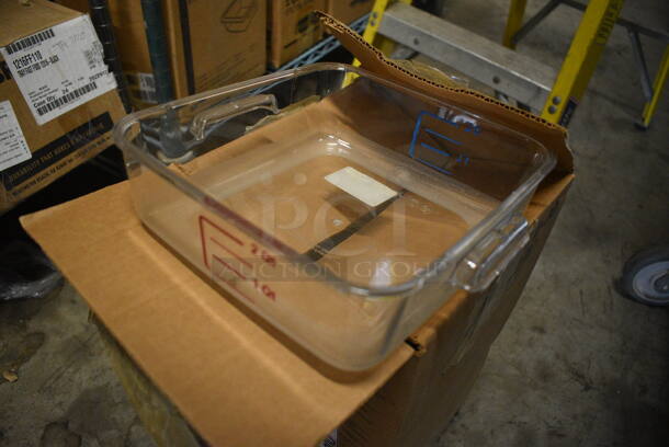 7 BRAND NEW IN BOX! Clear Poly 2 Quart Containers. 9x9x3. 7 Times Your Bid! - Image 2 of 3