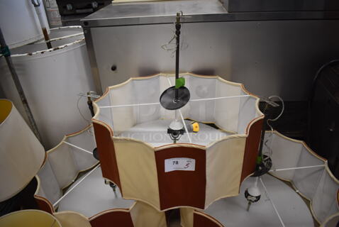 3 Ceiling Mount Lamps. Picture of the Unit Before Removal Is Included In the Listing. 28x28x26. 3 Times Your Bid!
