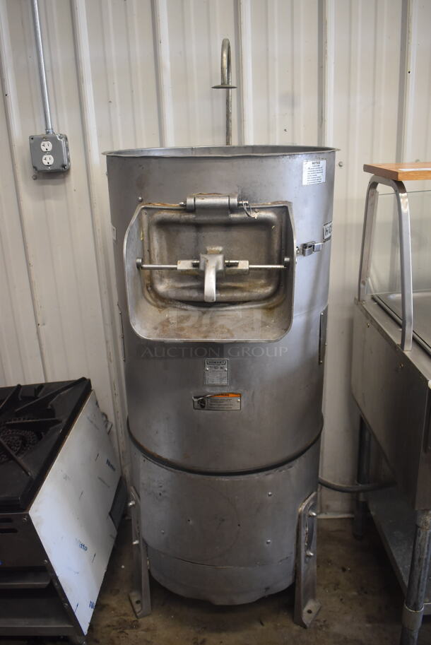 Hobart 6460 Floor Model Potato Peeler w/ Stand 115 Volts 1 Phase. Cannot Test Unit was Previously Hardwired