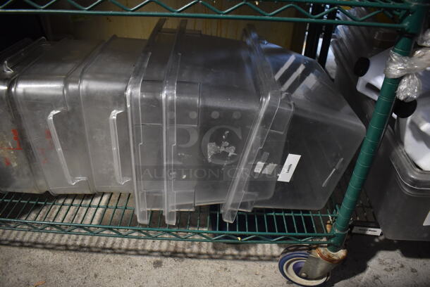 ALL ONE MONEY! Tier Lot of Various Items Including Poly Bins, Lids and Beverage Holder Dispenser  - Image 2 of 4