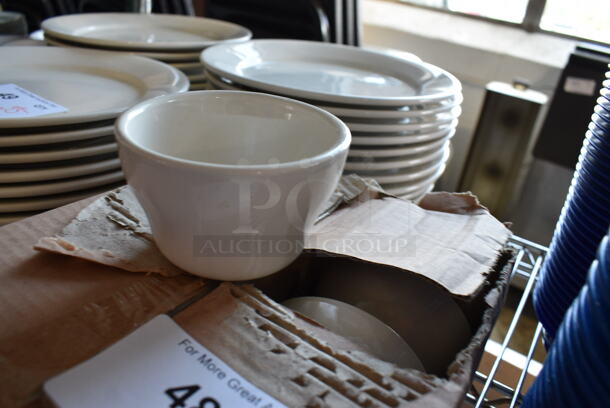 11 BRAND NEW IN BOX! White Ceramic Bowls. 4x4x2.5. 11 Times Your Bid! - Image 2 of 3