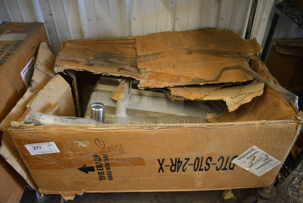BRAND NEW IN BOX! Advance Tabco Model DTC-S70-24R-X Stainless Steel Commercial Dishwasher Table. Gallery Picture Is Stock Picture.  - Image 2 of 4