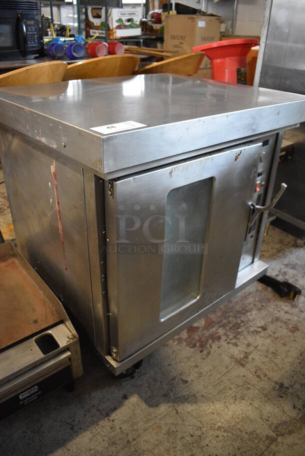 Stainless Steel Commercial Electric Powered Half Size Convection Oven w/ View Through Door and Metal Oven Racks. 208 Volts, 3 Phase. 32x28x33.5 - Image 5 of 6
