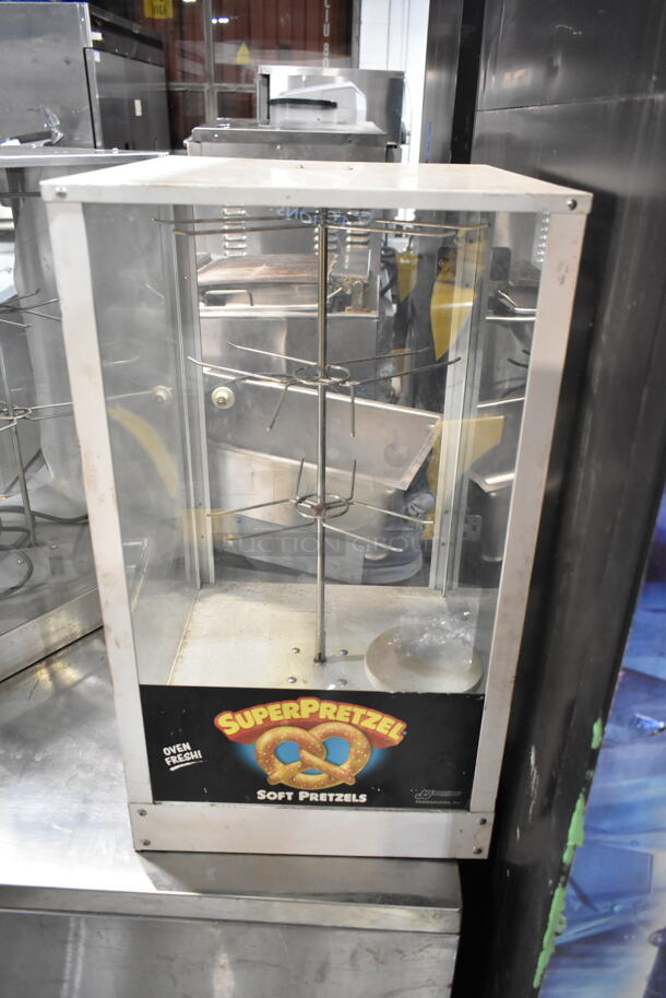 J&J Snack Foods 750 Metal Countertop Pretzel Display Merchandiser. Tested and Working!