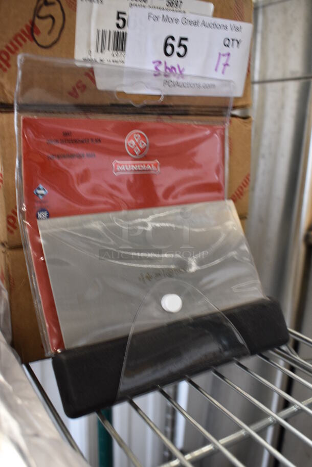 17 BRAND NEW IN BOX! Mundial Stainless Steel Dough Cutter Scrapers. 6.5x1x4.5. 17 Times Your Bid! - Image 2 of 3