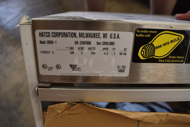 BRAND NEW! Hatco Model GRKW-1 Stainless Steel Commercial Countertop Warming Display Case Merchandiser. 120 Volts, 1 Phase. 23x13.5x14.5 - Image 6 of 7