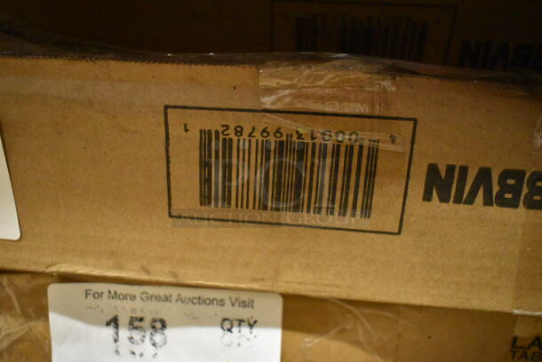 BRAND NEW SCRATCH AND DENT! Lancaster Table & Seating 3493048BBVIN 30" x 48" Rectangular Wood Butcher Block Table Top with Vintage Finish - Image 3 of 3