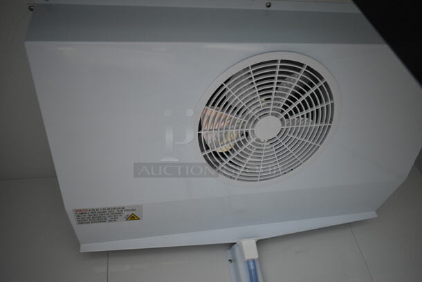 BRAND NEW SCRATCH AND DENT! 2024 Avantco 178GDC49HCB 53" Black Customizable Swing Glass Door Merchandiser Refrigerator with LED Lighting and Poly Coated Racks. 115 Volts, 1 Phase. Tested and Powers On But Does Not Get Cold - Image 9 of 10