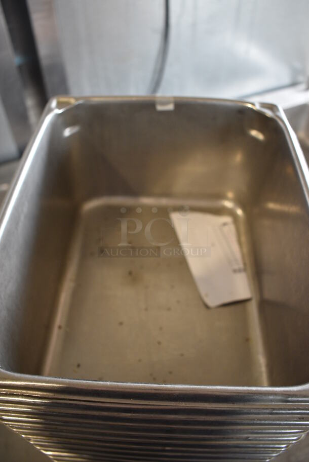 12 Stainless Steel 1/2 Size Drop In Bins. 1/2x6. 12 Times Your Bid! - Image 3 of 4