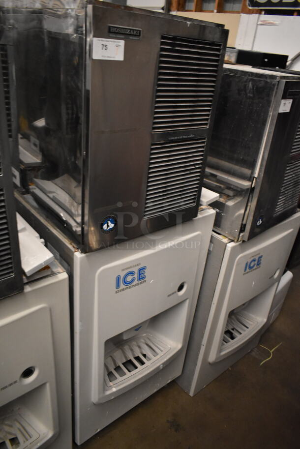 Hoshizaki KM-500MAF Stainless Steel Commercial Ice Machine Head on Hoshizaki DB-200C Commercial Hotel Dispenser Ice Bin. 115-120 Volts, 1 Phase.  - Image 2 of 8