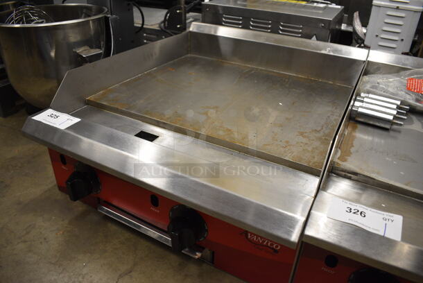 2021 Avantco 177CAG24TG Stainless Steel Commercial Countertop Natural Gas Powered Flat Top Griddle. 24x29x12 - Image 2 of 8