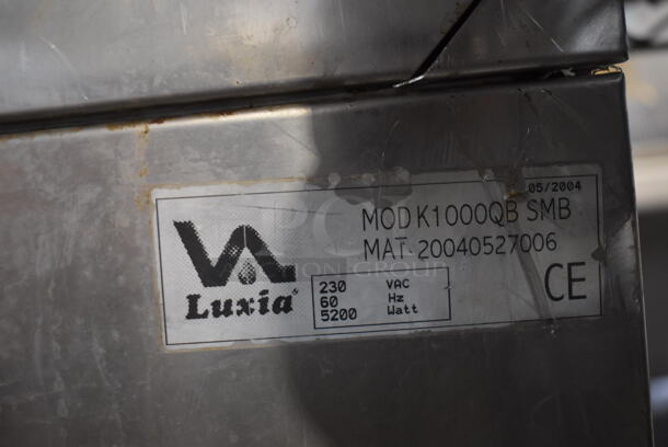Luxia K1000 QB Stainless Steel Commercial Undercounter Dishwasher. 230 Volts.  - Image 4 of 5