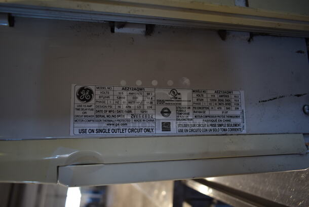 General Electric GE AEZ12AQW1 Window Mount Air Conditioner. 12,050 BTU. 115 Volts, 1 Phase. Tested and Working! - Image 5 of 5