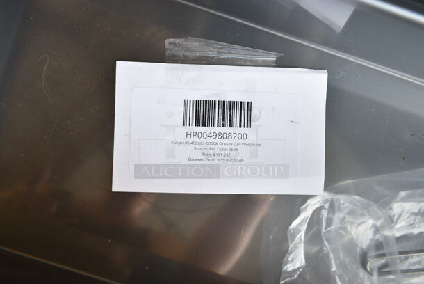 BRAND NEW SCRATCH AND DENT! Tier Lot of Various Items Including Hobart Tenderizer Lid, 41341764000Hatco 04.17.640.00 Fsd 3 Tier Circle Rack W/Ret, HP0049808200 Vulcan 00-498082-0000A Grease Can Weldment, 176STRND7BK Acopa 7" Round Black Metal Display Stand, 176BSKT95RD Choice 9 1/4" x 5 3/4" x 1 1/2" Red Oval Plastic Fast Food Basket - 12/Pack, 176BSKT117BK Choice 11" x 7" x 1 1/2" Black Oval Plastic Fast Food Basket - 12/Pack - Image 8 of 12