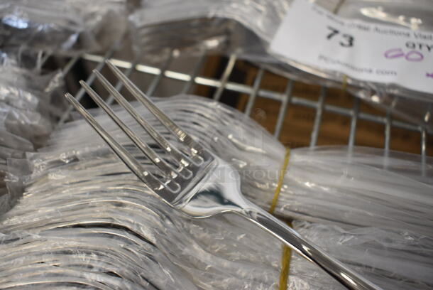 60 BRAND NEW! Stainless Steel Forks. 8.5". 60 Times Your Bid! - Image 2 of 3