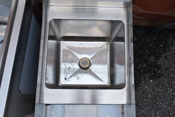BRAND NEW SCRATCH AND DENT! Advance Tabco SL-RS-12 Stainless Steel Blender Station with Dump Sink. No Legs.  - Image 4 of 5