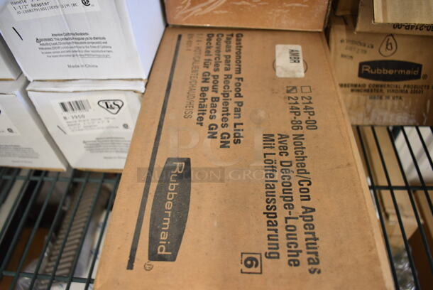 ALL ONE MONEY! Lot of 25 BRAND NEW IN BOX! Rubbermaid Amber Colored 1/4 Size Drop In Bin Lids - Image 3 of 3