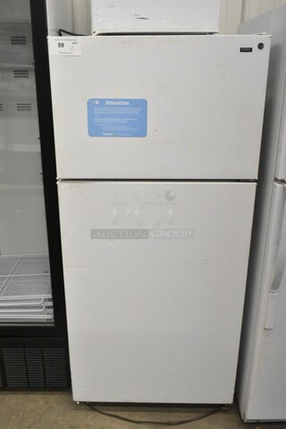 General Electric GE HTR15ABMDRWW Metal Cooler w/ Freezer. 115 Volts, 1 Phase. Tested and Working!