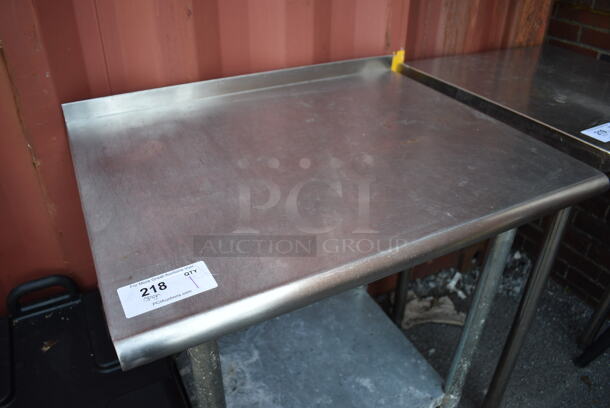 Stainless Steel Table w/ Metal Under Shelf and Back Splash. 30x24x37 - Image 3 of 4
