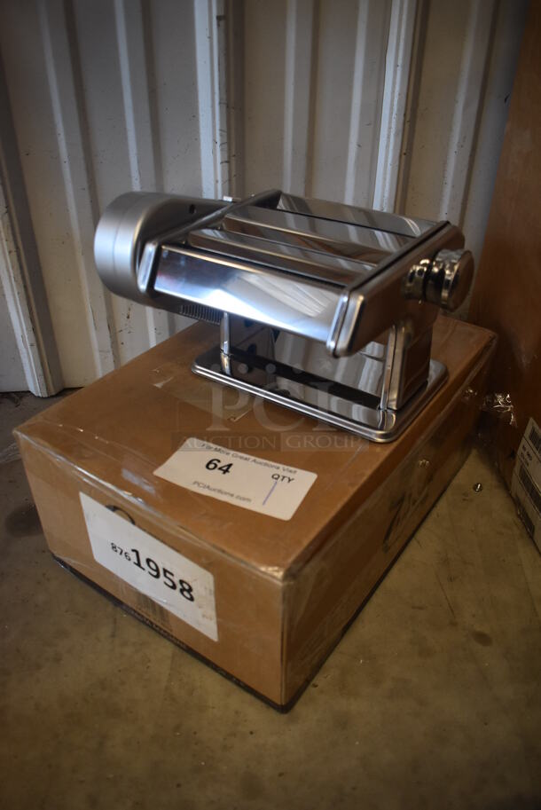 LIKE NEW! Choice Prep 407PASTAKIT Stainless Steel Countertop Hybrid Pasta Machine with 2-Speed Motor. Used a Few Times at Trade Show as a Demonstration. 14x8x6. Tested and Working! - Image 6 of 9