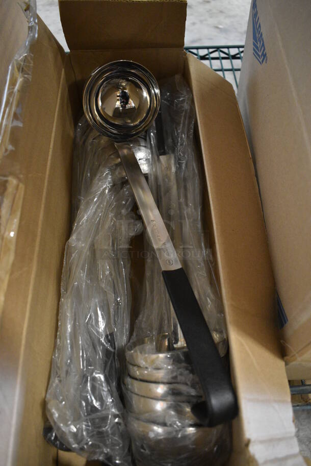 14 BRAND NEW IN BOX! Vollrath Stainless Steel 6 oz Ladles. 15
